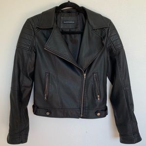Brandy Melville Moto Faux Leather Jacket